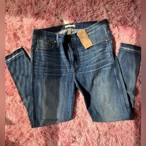 Madewell 9” high rise skinny jeans